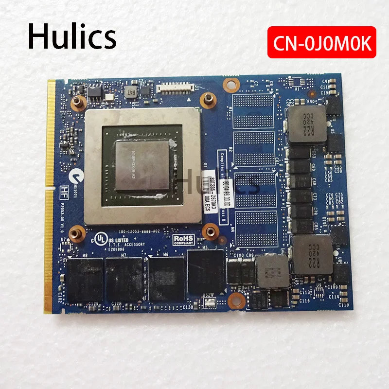 Hulics GTX 860m GTX860M 2 Гб MXM3.0b Графика VGA карты N15P-GX-B-A2 J0M0K 0J0M0K CN-0J0M0K для Dell Alienware 13 R1 15 17 |