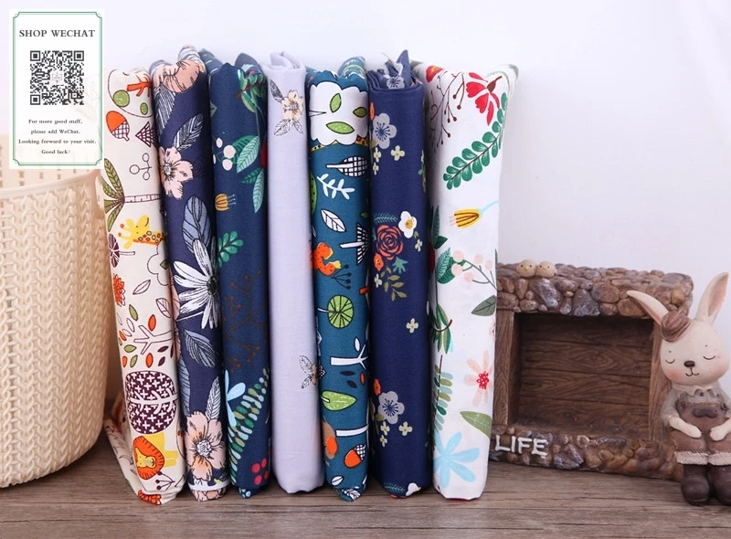 150 см * 50 DIY Лоскутная Ткань Группа Чистый хлопок саржевая ткань лес серии