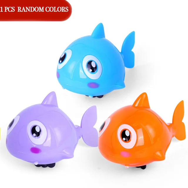 1P CRandom Color 1 Одиночная милые Мультяшные морские животные Черепаха Классическая Детская игрушка для купания заводные на цепочке детские пляжные игрушки для купания - Цвет: 1P CRandom Color 1