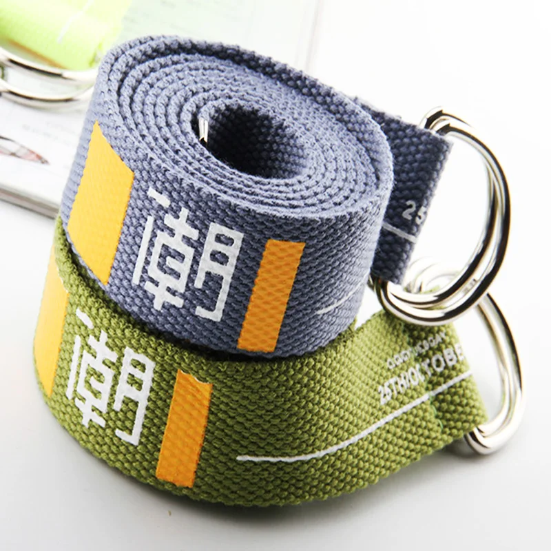 2020 Fashion Release Women's Belt Personalized Text Printing Wild Jeans Women's Waistbelt New Chinese Style  Men's Ladies Belts