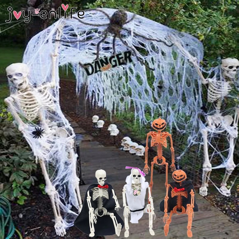 Decoration Party Artificial skull Animal Skeleton Plastic  Bones Trick Props 
