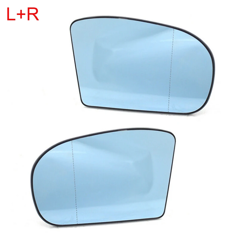 

MagicKit Door Wing Mirror Glass Heated Wide Angle Left Right Side For Mercedes-Benz C-Class W203 2000-2007 Saloon E-class W211