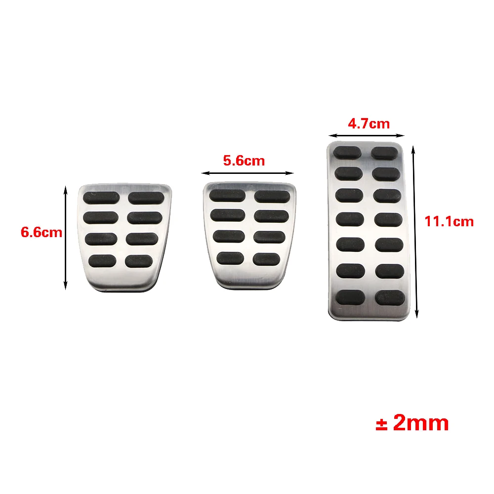 Xburstcar for Hyundai Ix25 Creta Accent Verna Solaris for Kia K2 Rio Soul KX3 car fuel brake rest foot pedals auto pedal cover car accessories car pedals pedal cover