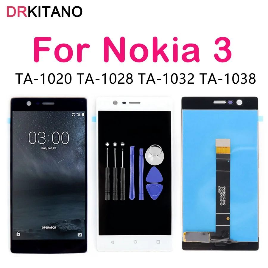 Для Nokia 3 ЖК-дисплей сенсорный экран TA 1020 1028 1032 1038 для Nokia 3,1 ЖК-экран TA 1049 1057 1063 1070 1074 3,1 Plus ЖК-дисплей