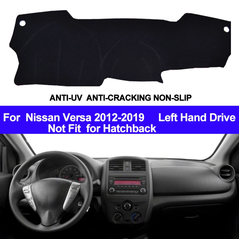 Для Nissan Versa 2012-2019 левосторонний привод 1 шт. автомобильные коврики для приборной