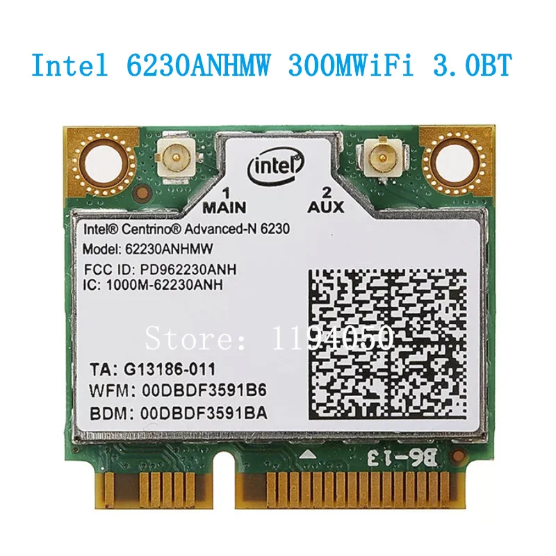 Intel 6230 Centrino Advanced-N 62230ANHM двухдиапазонный Wifi Bluetooth pci-E | Компьютеры и офис