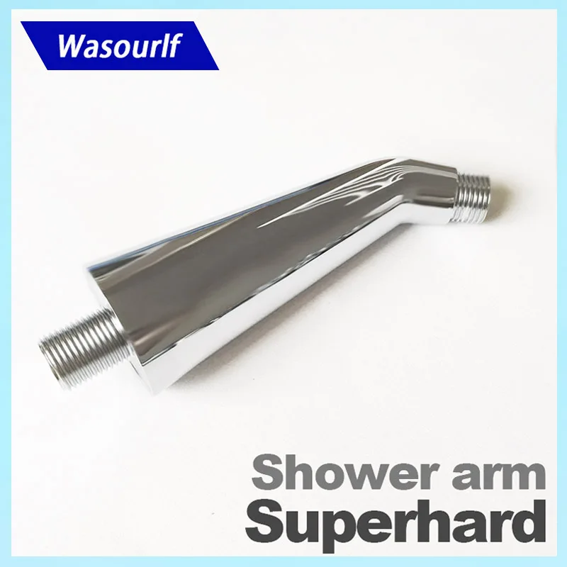 WASOURLF Rain Shower Pipe Wall Mounted Shower Arm Tube Plastic ABS Superhard Durable Thicken Chrome Plated for Head Bath