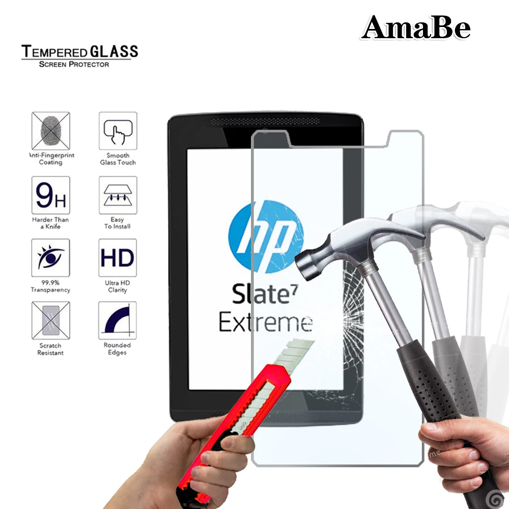 Закаленное стекло против царапин для HP Slate 7 Extreme/Slate 7/Stream 7/8 G2/Slate VoiceTab Ultra Защитная