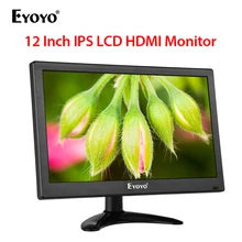 Eyoyo EM12F 11," FHD 1920x1080 ips монитор LCD HDMI экран с AV BNC VGA USB для ПК компьютера CCTV видеонаблюдения DVD