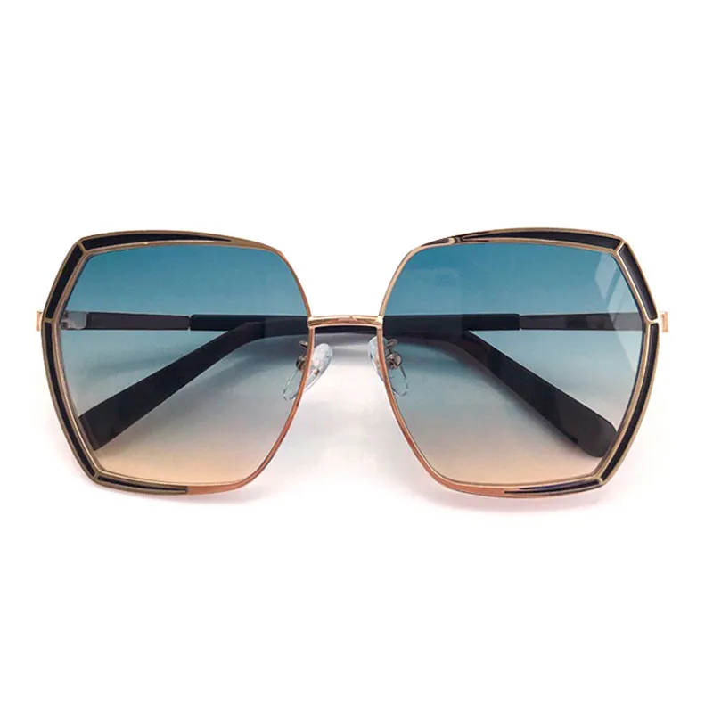 No.4 sunglasses Квадратные большие солнцезащитные очки женские мужские брендовые новые дизайнерские зеркальные солнцезащитные очки gafas de sol hombre - Цвет линз: No.4 sunglasses