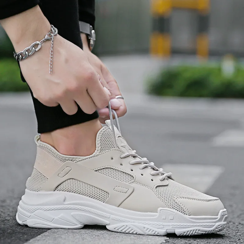 

Spring Summer Men Sports Casual Running Shoes Teenager Forrest Gump Shoes Korean-style Punched Sheet Cloth Shoes