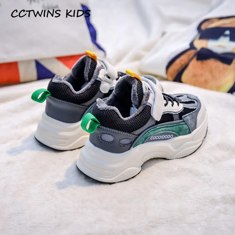 CCTWINS/детская обувь; коллекция года; зимняя детская брендовая Повседневная обувь; модные теплые кроссовки; спортивные кеды для мальчиков и девочек; FS3159