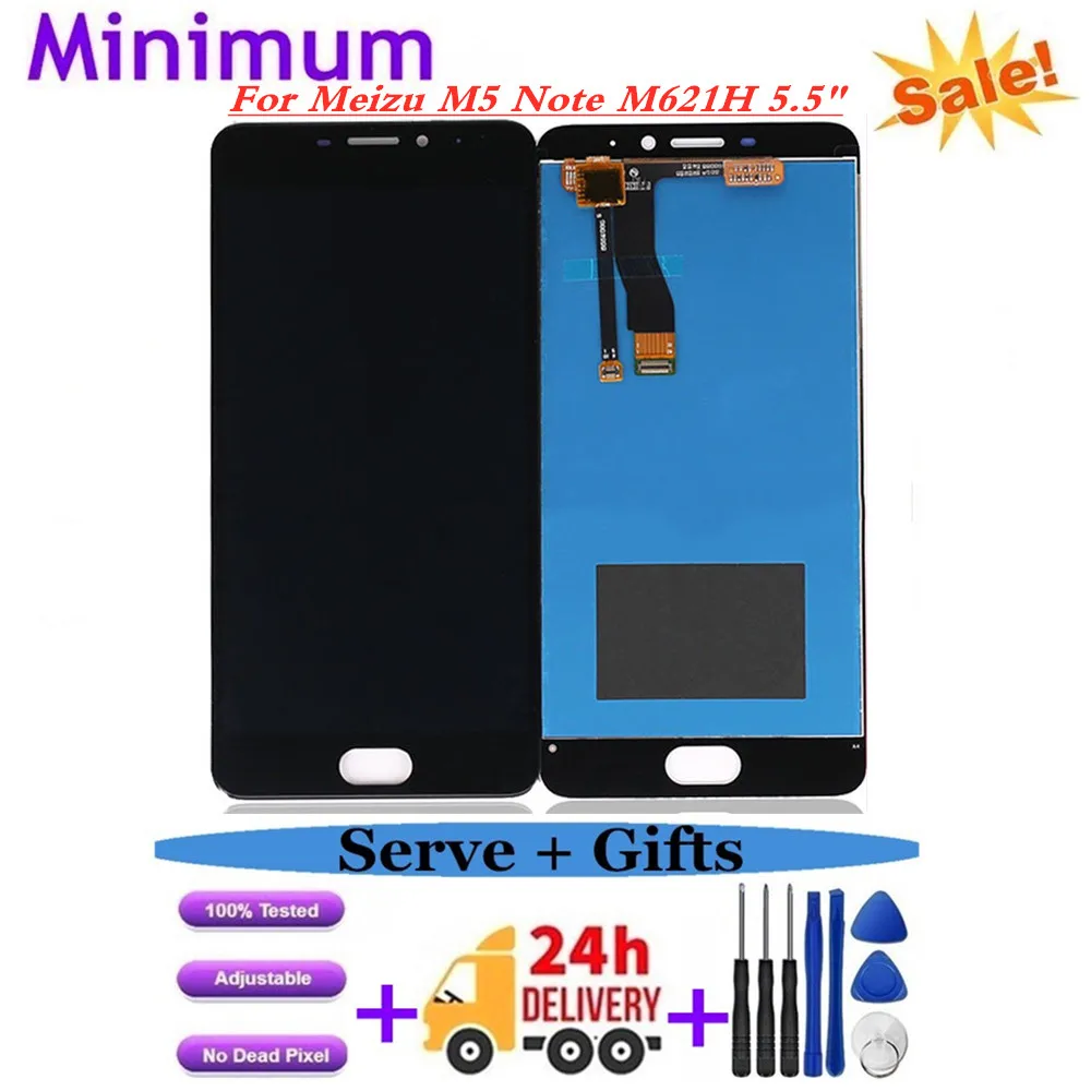 ЖК-дисплей 5 дюйма для Meizu M5 Note M621H M621Q M621M M621C запасные части и подарки | Мобильные