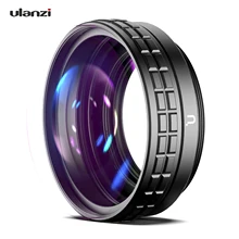 Ulanzi WL-1 18mm Wide Angle Lens 10X Macro Lens 2-in-1 Additional Lens Using External Adapter Ring for Sony ZV1 RX100M7 Cameras