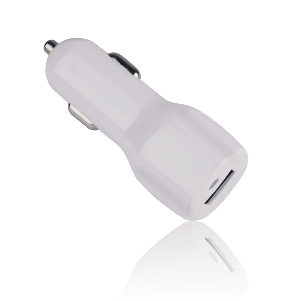 Одна USB автомобильная светодиодная подсветка для зарядного устройства 5V2. 1A быстрое автомобильное зарядное устройство в форме бриллианта USB Автомобильное зарядное устройство Логотип Настраиваемый