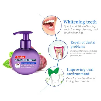 

220g Magical Baking Soda Toothpaste Teeth Whitening Cleaning Hygiene Oral Care Passion Fruit Dental Soda Toothpaste