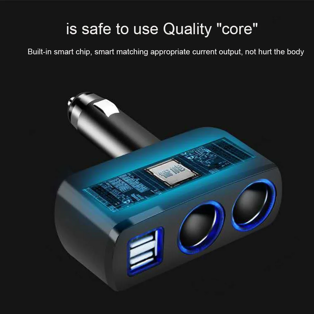 Автомобильный Универсальный 2 способа Авто прикуриватель двойной USB зарядное устройство разъем адаптер питания 2.1A/1.0A 80 Вт разветвитель зарядное устройство 12 в зарядное устройство 4