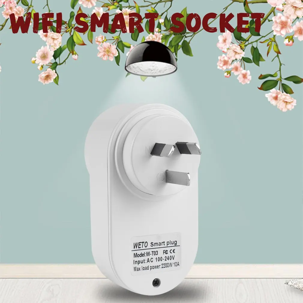 Smart Plug Wifi Smart Socket 16A Power Monitor EU US AU UK Plug Outlet Works With Google Home Mini Alexa IFTTT