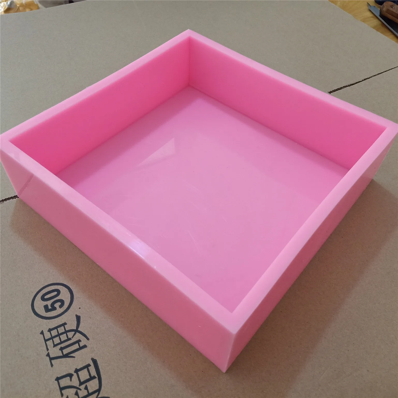Flexible Liner Loaf Soap Mould Handmade Soap Molds for CP Making With Wooden Box and Lids Mold