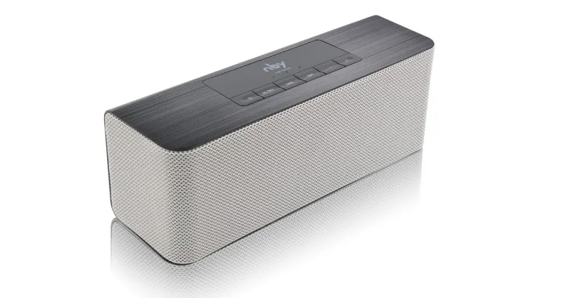Портативная стерео акустика(колонка) NBY5540 silver - Цвет: Серебристый