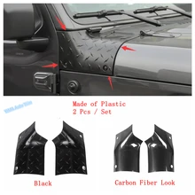 

Lapetus Car Styling Engine Hood Wrap Angle Corner Protection Cover Trim Fit For Jeep Wrangler JL 2018 - 2020 Carbon Fiber Look