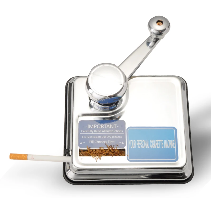 Push-pull portable metal manual cigarette machine filling materials with empty pipe tobacco filler
