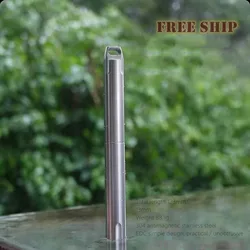 Thick 304 Stainless Steel Tactical Pen Tool Metal Stick Waterproof Antimagnetic CNC Seiko Baton for Defense Writing Pen Gift