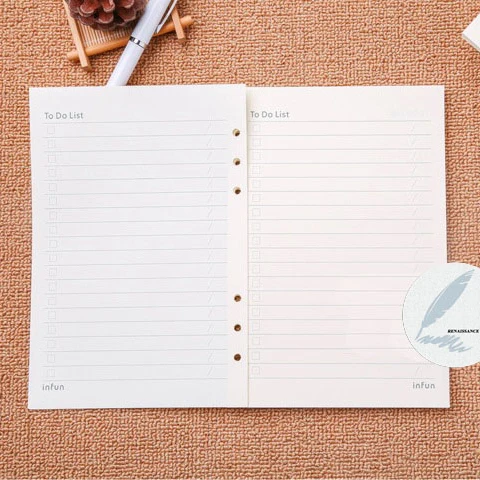 A5 A6 Доулинг Бумага спираль Тетрадь наполнитель для Filofax Диарио планировщик 2021 с