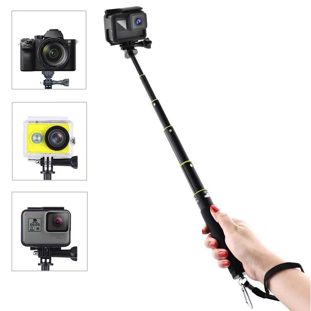 Селфи палка складная телескопическая селфи палка для GoPro 19 дюймов селфи Мини Портативный GoPro5 6 Аксессуары