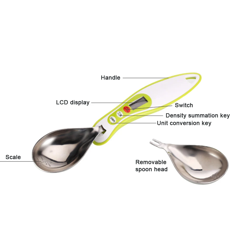 Portable LCD Digital Kitchen Scale Measuring Spoon Gram Electronic Spoon Weight Volumn Food Scale hot sale Drop ship P20