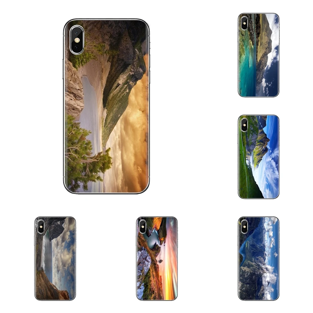 

For Xiaomi Mi4 Mi5 Mi5S Mi6 Mi A1 A2 5X 6X 8 9 Lite SE Pro Mi Max Mix 2 3 2S Silicone Phone Cases Covers Sea Mountains Landscape
