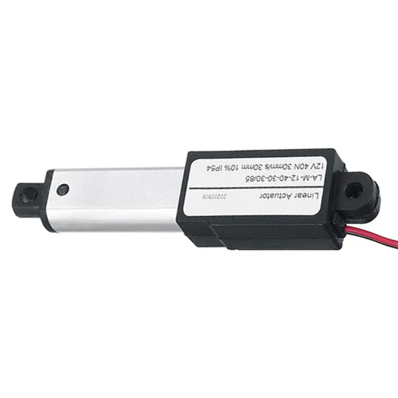 liga de alumínio 30mm atuador linear dc