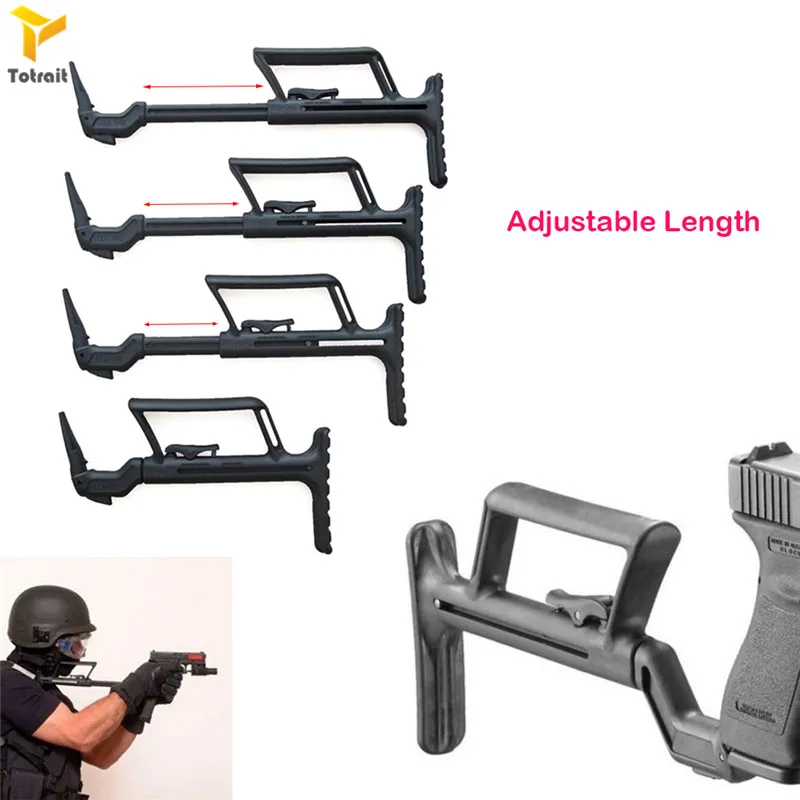 

Totrait Carbine Glock Conversion Stability Handle Support Adjustable Buttstock to Carbine For Glock Holster black