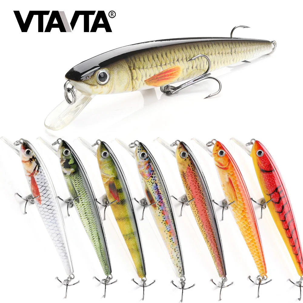 

VTAVTA 10cm 11g Jerkbait Fishing Minnow Lures Floating Wobblers Crank Fishing Lure Artificial Minnow Vib Baits Small Hard Lures
