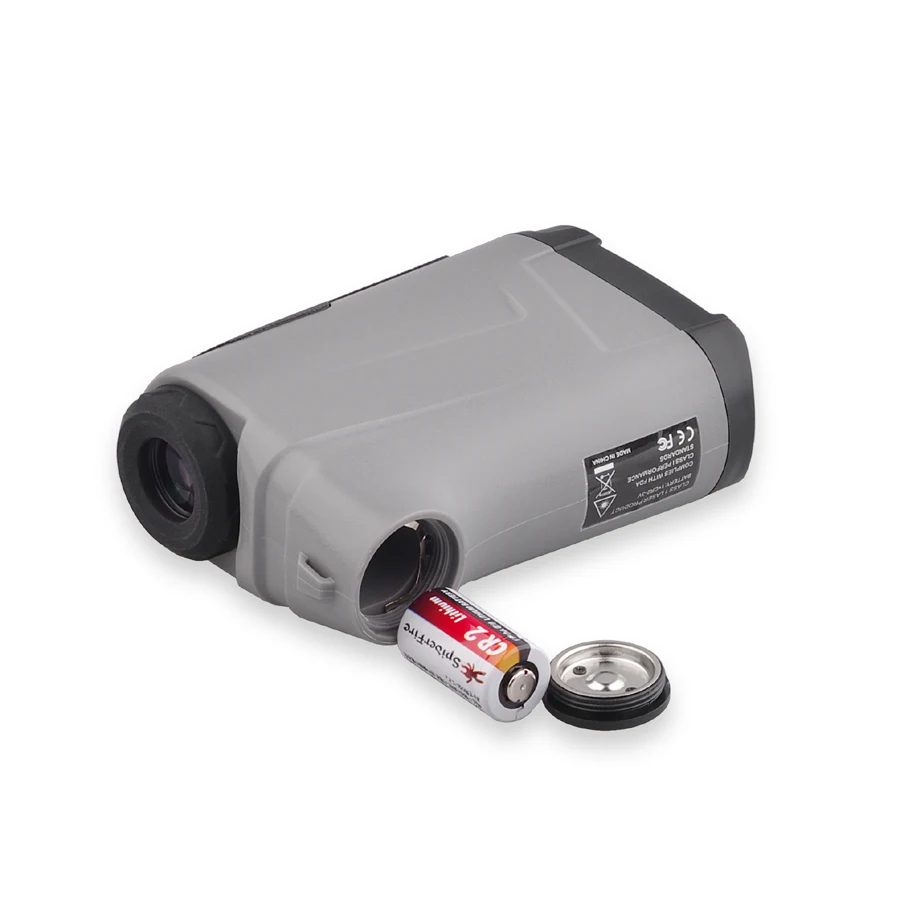 Discovery Laser Rangefinder 600 800 1200 Meters Upgraded in Gray White With Angle Measure Portable Small Size High Definition