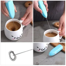 1pc leite bebida batedor de café misturador elétrico ovo batedor espuma mini lidar com agitador prático cozinha cozinhar ferramenta