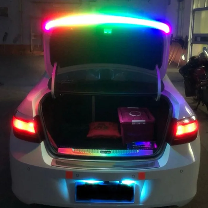 RGB красочный струящийся светодиодный фонарь для багажника автомобиля динамические мигалки СВЕТОДИОДНЫЙ ПОВОРОТНЫЙ задний светильник DRL светильник s NR