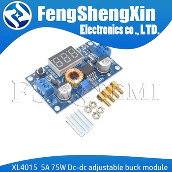 

5A 75W XL4015 DC-DC Converter Adjustable Step-Down Module 4.0-38V to 1.25V-36V DIY Adjustable Power With digital display table
