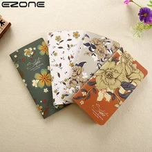 EZONE – carnet rétro 48k, 4 pièces, carnet de notes Vintage à fleurs classiques, papeterie scolaire pour enfant étudiant, 24 feuilles/pc