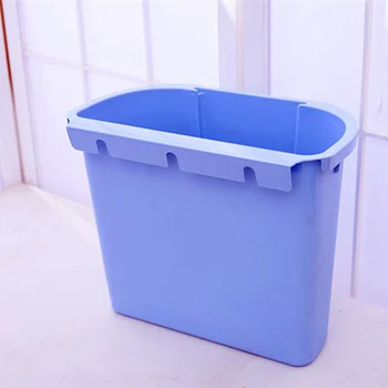 

Creative Multi-purpose Kitchen Trash Can Storage Box Cabinet Door Hanging Debris Desktop Plastic Bucket PP Waste Bins hot