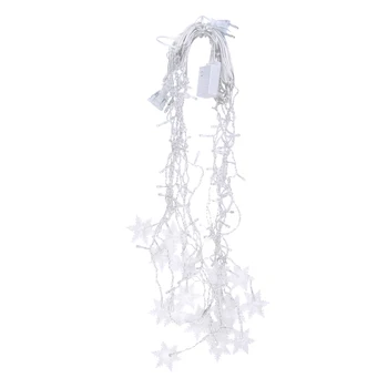 

4 Meter 96 Light Snowflake Icicle Light Strings Christmas Home Wedding Curtain Decoration Light Strings