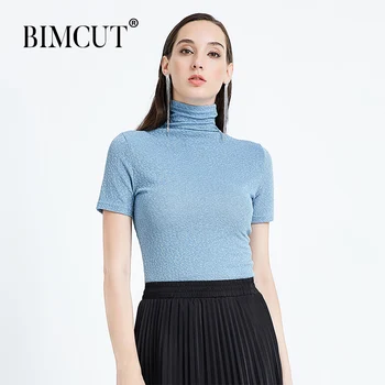 

Bottoming shirt women's autumn and winter women's short-sleeved fashion wild high-neck T-shirt fashion shirt