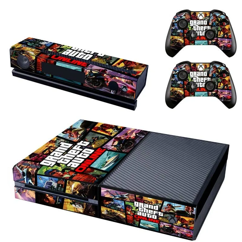 DXTM0018 GTA 5 кожа для Xbox one Наклейка s виниловая наклейка Накладка для Xbox One консоль Kinect два контроллера - Цвет: DXTM0018