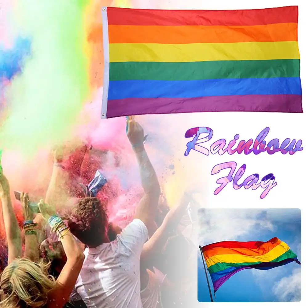 

Colorful Rainbow Flag Gay Pride Rainbow Peace Flags Banner LGBT Pride LGBT Flag Lesbian Flags Home Garden Decoration Tools