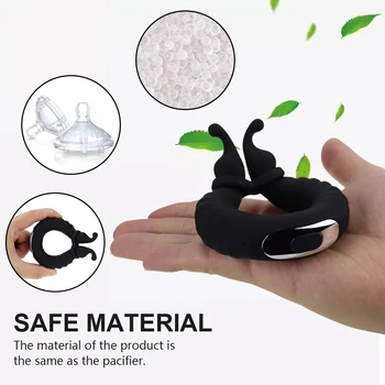 Penis Ring Vibrator Delay Ejaculation Cock Ring Adjustable Size Longer Harder Chastity Device Prostate Massager Sex Toy for Men 6