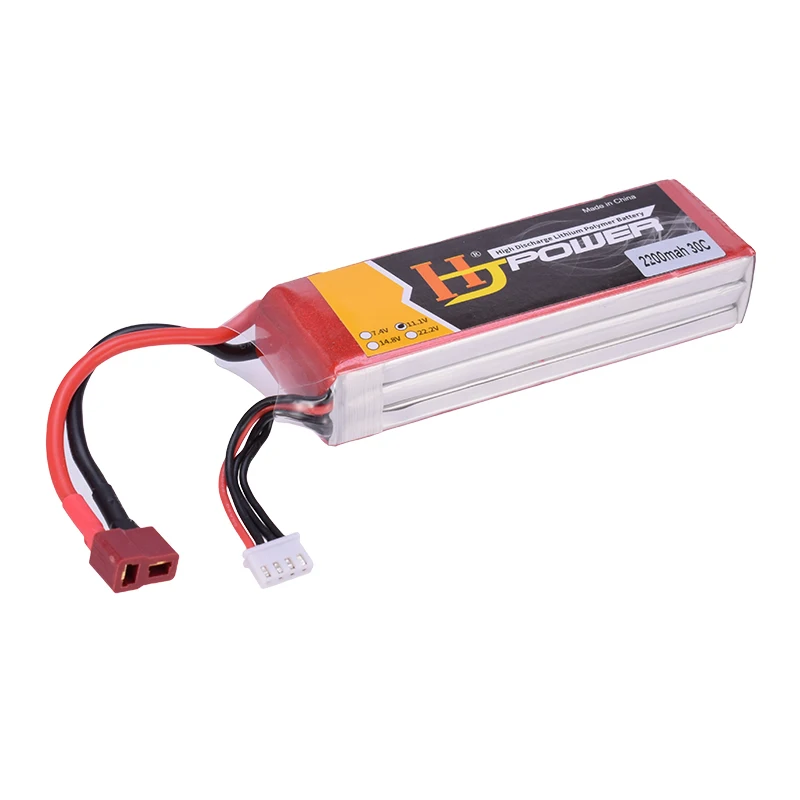 HJ 7,4 V 11,1 V 2200mAh 30C 2S Lipo батарея T разъем высокой разрядки мощный для RC Квадрокоптер Дрон автомобиль Лодка RC модель