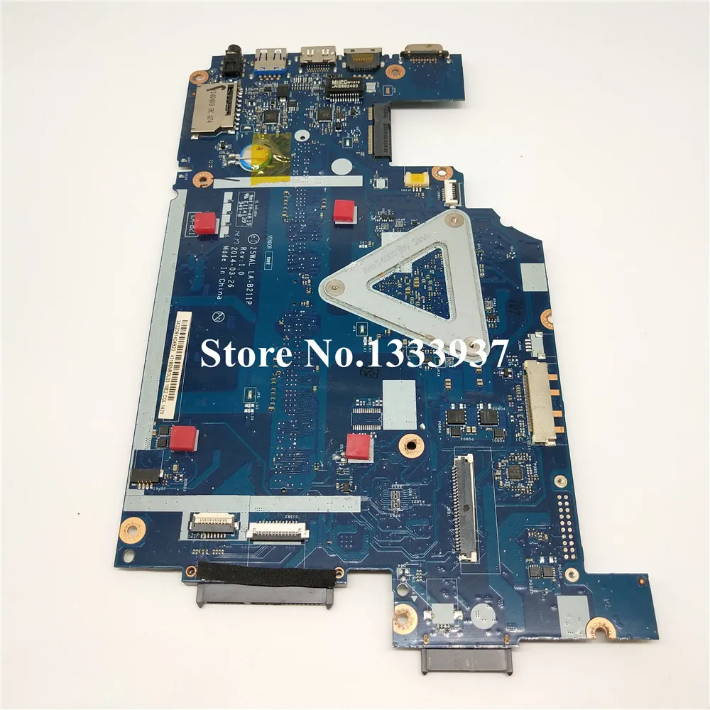 Z5WAL LA-B211P для acer Aspire E5-511 E5-511P материнская плата портативного компьютера с N2840 N2930 N2940 N3530 N3540