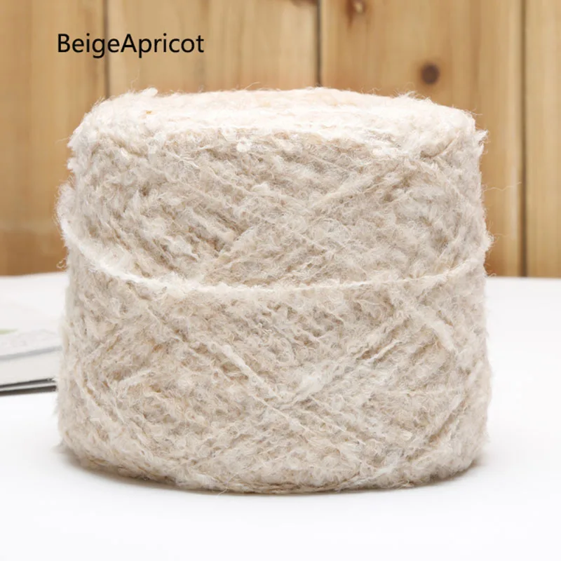 BeigeApricot 3 шт. Meetee шерсть большой круг нейлоновой пряжа для вязания крючком Сделай своими руками бар иглы грубой шерсти шарф линии аксессуары - Цвет: BeigeApricot