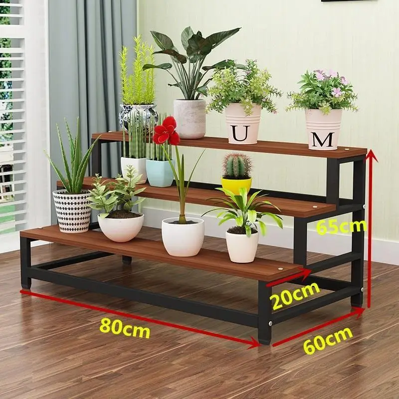 MODEL D Деревянный плантенстандард Варанда Etagere Планте горшок садовые полки для плантенреккен балкон полка Стеллаж открытый цветок завод Стенд - Цвет: MODEL D