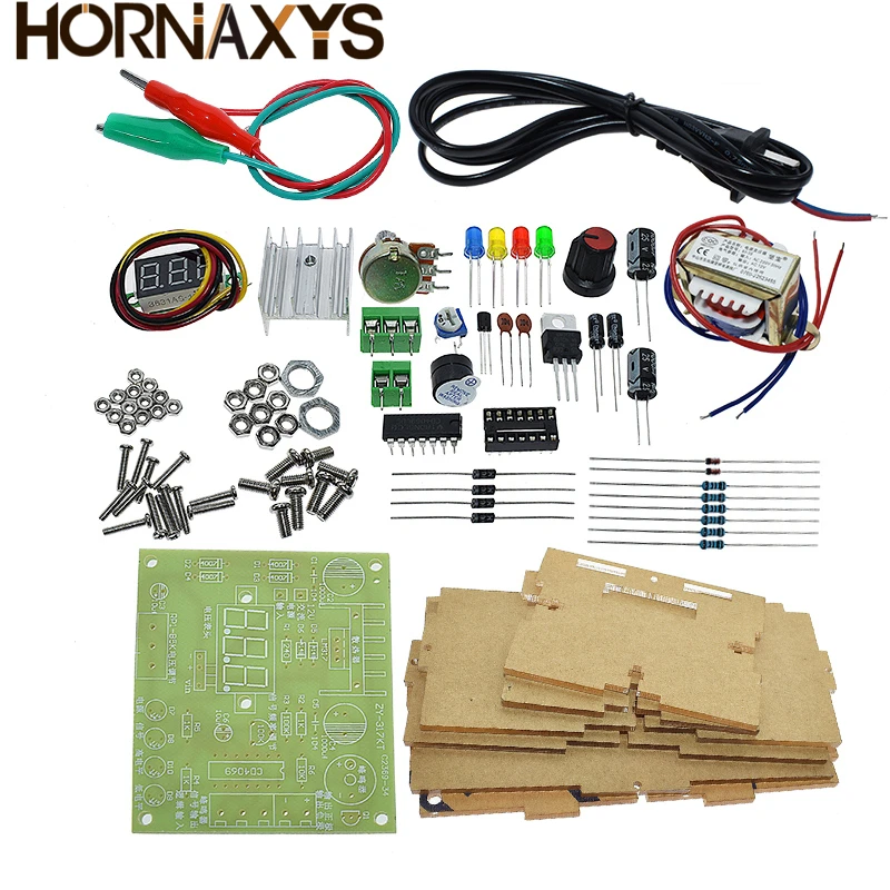 LM317 Adjustable Voltage Regulated Power Supply DIY Kit LM317 AC 220V